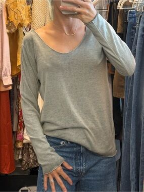 Free for Humanity Soft Long Sleeve Top Metallic trim